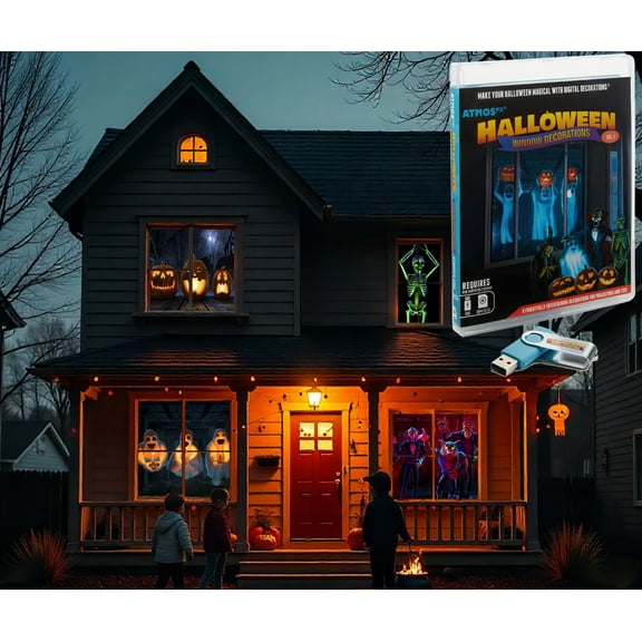 Halloween Digital Decoration on USB includes 8 Atmosfx video effects for Hallloween