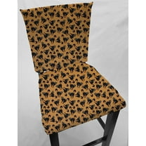 Halloween Dining Room Chair Back Covers or Seat Covers by Penny's Needful Things (Both Chair Back & Seat Cover) (16 W x 14 H CHAIR BACK) (Scaredy Cat)