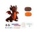 thumbnail image 1 of Halloween Dinosaur Crochet Kit, DIY Dragon Doll Crochet Set with Yarn, Hook, Craft Accessories and Filling Cotton, 1 of 9