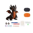 thumbnail image 1 of Halloween Dinosaur Crochet Kit, DIY Dragon Doll Crochet Set with Yarn, Hook, Craft Accessories and Filling Cotton, 1 of 8
