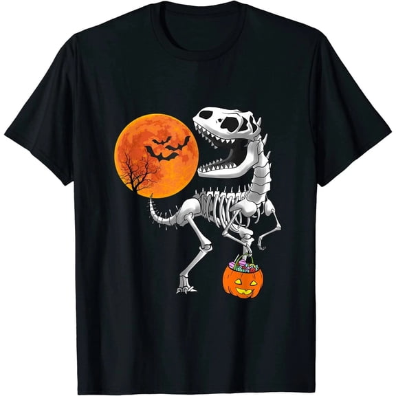 Halloween Dinosaur T Rex Skeleton Scary Fun Unisex