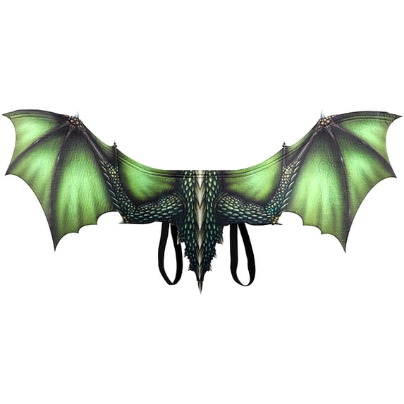 Halloween Dinosaur Wings Costume Non Woven Fabric Dragon Wing Accessory Elastic Strap Cosplay Party Stage Dress Up Halloween Decoration Role Play Carnival Scene Performance