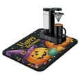 thumbnail image 1 of Halloween Dish Drying Mat Evil Pumpkin Witch Happy Halloween Kitchen Drying Mat Absorbant Collapsible 18x24 Inch Dishes Plate Glass Dry Draining Pad for Coffee Machine Dish Rack, 1 of 7