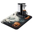 thumbnail image 1 of Halloween Dish Drying Mat Halloween Full Moon Evil Pumpkin Scary Night Coffee Bar Mat Absorbent Heat Resistant 18x24 Inch Dry Pad for Coffee Machine Dish Rack, 1 of 7