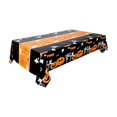 thumbnail image 1 of Halloween Disposable Plastic Tablecloth,Pumpkin Ghost Print Party Cover,Festive Dining Table Protector,Holiday Decoration Supply 108 x 54 Inch, 1 of 7