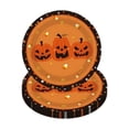thumbnail image 1 of Halloween Disposable Plates, Pumpkin Party Tableware, 10-Piece 7-Inch Paper Plates Set, Tear-Resistant Leak-Proof Multicolor Party Supplies, 1 of 6