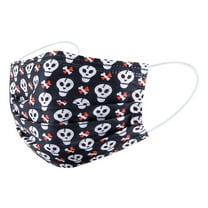 Halloween Disposable Printed Face Cover, Daily Use 3-Ply with Nose Wire Halloween Atmosphere Decoration Party Decoration