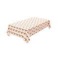 thumbnail image 1 of Halloween Disposable Tablecloth 54x108Inch, White Pumpkin Plastic Cover, Waterproof Rectangle Table Cloth for Indoor Outdoor Party Buffet Dining Decor, 1 of 7