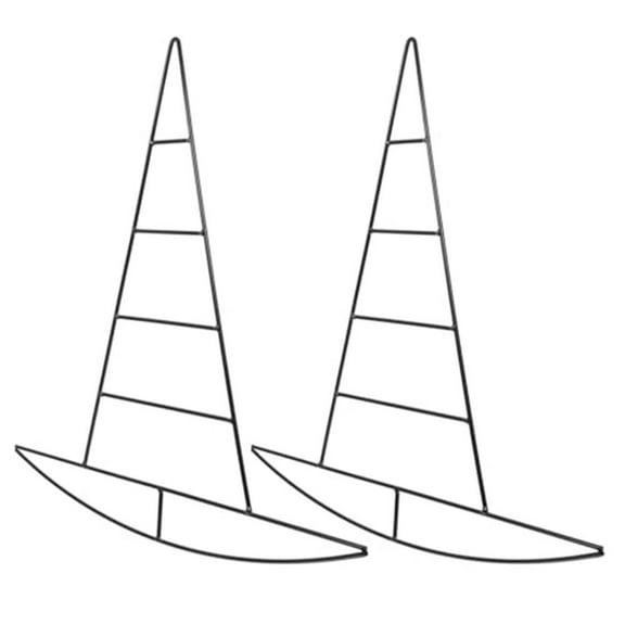 Halloween Diy Wreath Frame Pumpkin Wreath Witch Hat Shaped Metal Wire Wreath Frame For Front Door Wall Hanging Halloween Decor