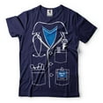 thumbnail image 1 of Halloween Doctor Costume Halloween Costume Funny Doctor Shirt Doctor Costumes Halloween Party Shirt (X-Large Navy Blue), 1 of 6