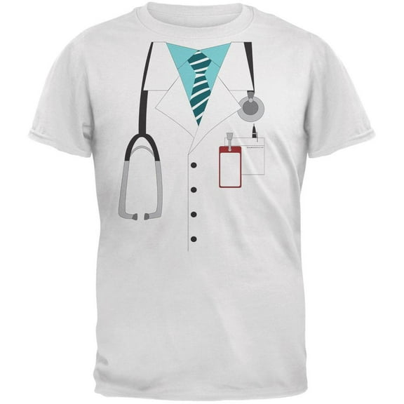 Halloween Doctor Costume White Youth T-Shirt - Youth X-Large
