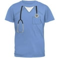 thumbnail image 1 of Halloween Doctor Scrubs Costume Carolina Blue Adult T-Shirt - X-Large, 1 of 1