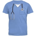 thumbnail image 1 of Halloween Doctor Scrubs Costume Carolina Blue Youth T-Shirt - Youth Small, 1 of 1