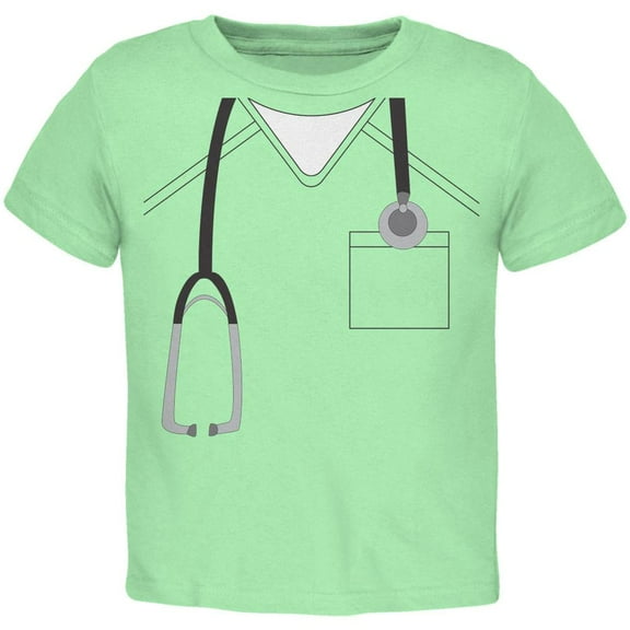 Halloween Doctor Scrubs Costume Mint Green Toddler T-Shirt - 2T