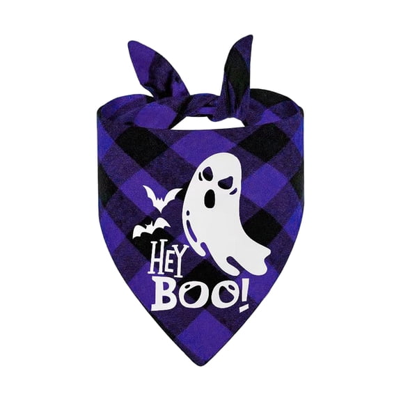 Halloween Dog Bandana Washable Pet Scarf Lightweight Cotton Puppy Bib Holiday Costume for Cats Small Medium Dogs Halloweens Autumn Fall Pet Accessories, A