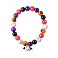 thumbnail image 1 of Halloween Dog Collar – Chunky Bead Pet Necklace, Adjustable Stainless Steel Rope (14.1"-18.1"), Spooky Chic Jewelry for Small to Medium Dogs, 1 of 7