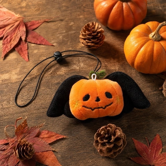 Halloween Dog Collar Halloween Cat Collar 6 X 3 Inch Plush Pumpkin Bat Accessory Small Dog Halloween for Pets Halloween Decor for Cats and Small Dogs 1 Pack