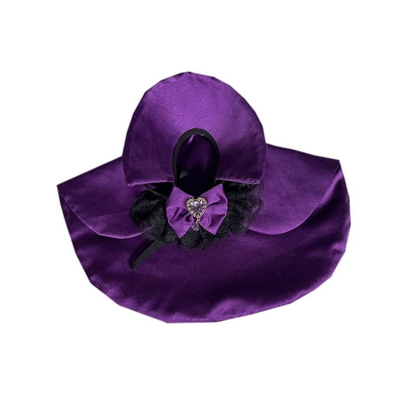 Halloween Dog Costume, Vampire Cosplay Halloween Dog Dress, Cat Dressing Up Cloak Pet Devil Costume Cape for Cats Small Medium Dogs (Neck Girth 10"-14",Purple)