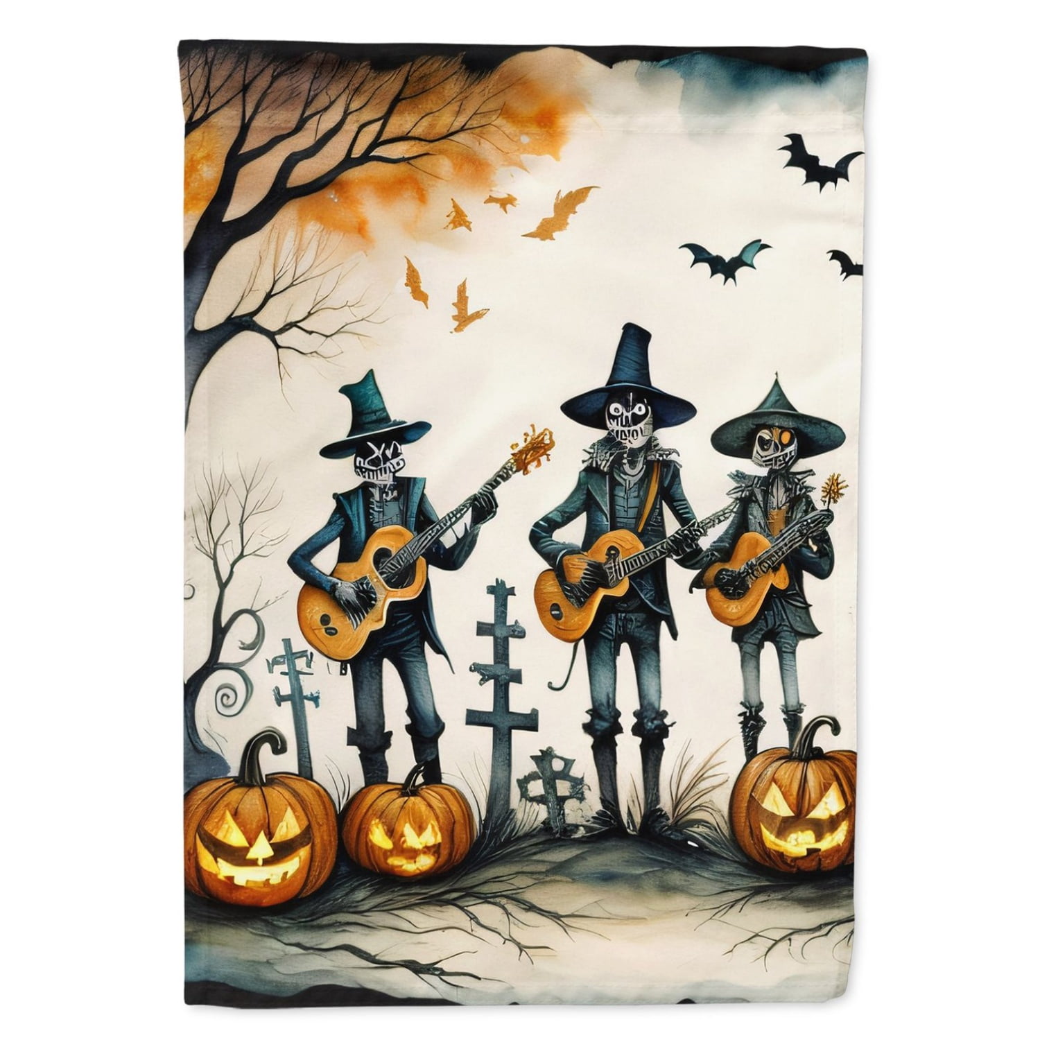 Halloween Dog House Flag 28x40IN Double-Sided Polyester Decorative Sleeve Pole Flag for Outdoor Home Garden Patio