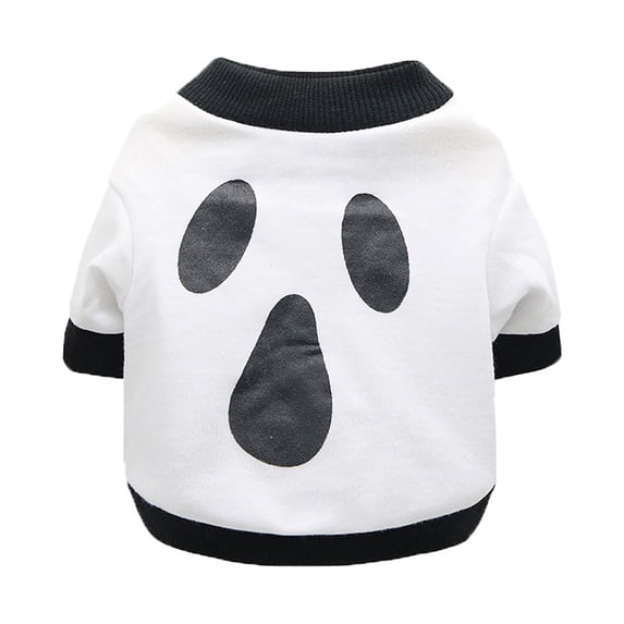 Halloween Dog Shirt & Clothes,Pumpkin Ghosts Skeletons Pet Costume,Funny Scary Dog Apparel,Party Cosplay Supplies For Pet Dog & Cat Multi-Color Outfits New