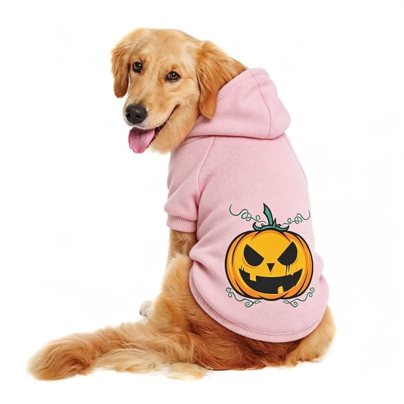 Halloween Dog Sweater - Winter Pet Hoodie Warm Soft Dog Clothes(Pink,5XL)