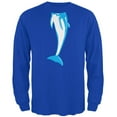 thumbnail image 1 of Halloween Dolphin Body Costume Mens Long Sleeve T Shirt Royal 2XL, 1 of 2