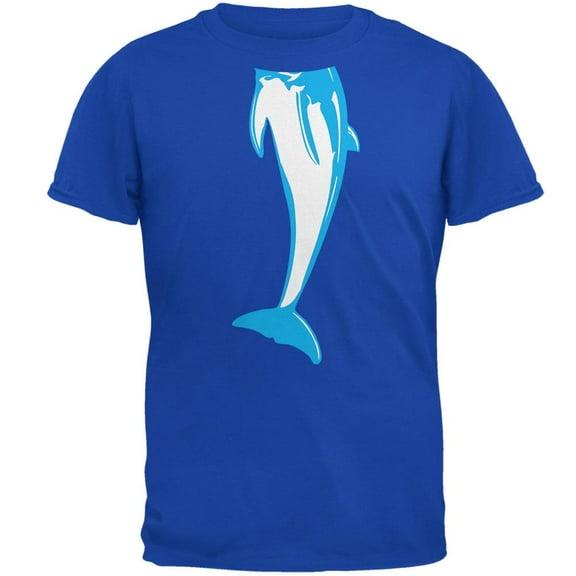 Halloween Dolphin Body Costume Mens Soft T Shirt Royal MD