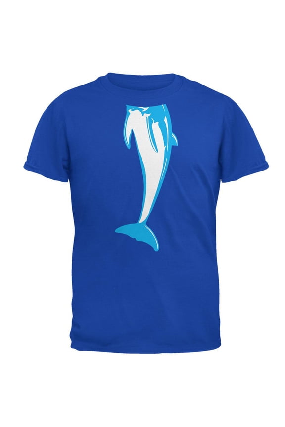 Halloween Dolphin Body Costume Mens Soft T Shirt Royal MD