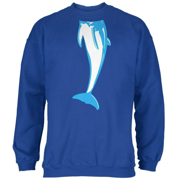 Halloween Dolphin Body Costume Mens Sweatshirt Royal LG