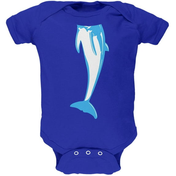 Halloween Dolphin Body Costume Soft Baby One Piece Royal 12 Month