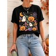 thumbnail image 1 of Halloween Doodle Tee, Spooky Season Shirt, Halloween Graphic T-Shirt, Pumpkin Season, 1 of 9