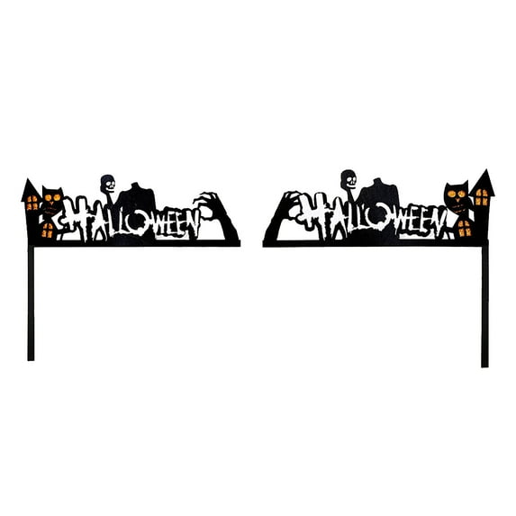 Halloween Door Corner Sign Decoration Halloween Home Spiderweb Decor Door Frame Decor Spider Web Wooden for Home Party Right Angle