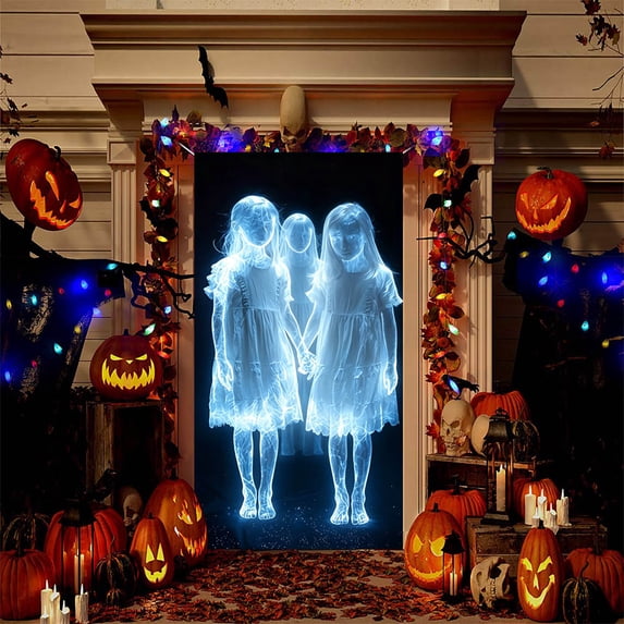 Halloween Door Cover Decoration, 35x71 inch Tapestry, Halloween Door Cover Door Hanging Party Decoration Door Cover Tapestrys