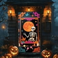 thumbnail image 1 of Halloween Door Cover Decorations, 3x6ft Large Horror Halloween Door Hanging Curtain Scary Halloween Murals Backdrop Outdoor Party Decoration Sign for Front Door, 1 of 6