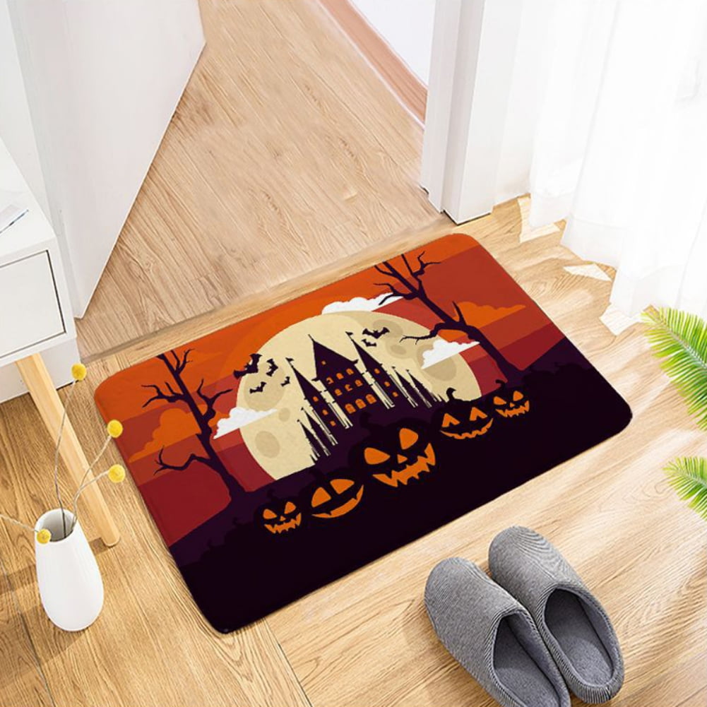 Halloween Door Mat 24 x 16 Inch Indoor Outdoor Entrance Floor Rug Non