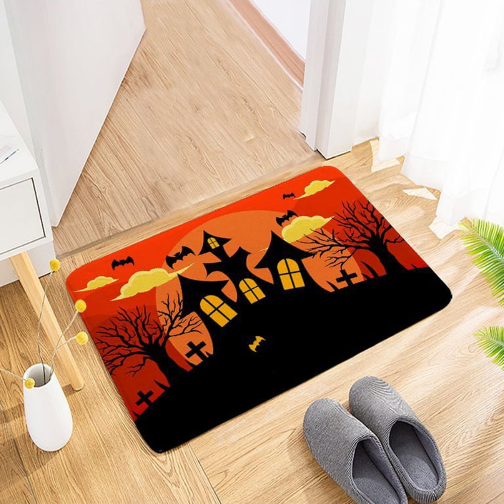 Halloween Door Mat 24 x 16 Inch Indoor Outdoor Entrance Floor Rug Non