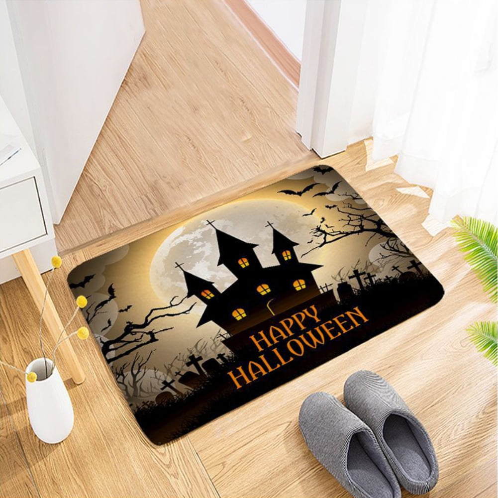 Halloween Door Mat 24 x 16 Inch Indoor Outdoor Entrance Floor Rug Non