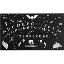 Halloween Door Mat,Goth Occult Spooky Creepy Witch Skull Bats Outdoor Mats for Front Door,Halloween Indoor Entrance Non-Slip Doormat Entryway Welcome Rubber Mats for Porch Decor 30" x 17"