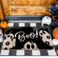 thumbnail image 1 of Halloween Door Mat,Halloween Ghost Boo Outdoor Mats for Front Door,Halloween Indoor Entrance Non-Slip Doormat,Halloween Entryway Welcome Rubber Mats for Front Porch Decor 24" x 16", 1 of 4