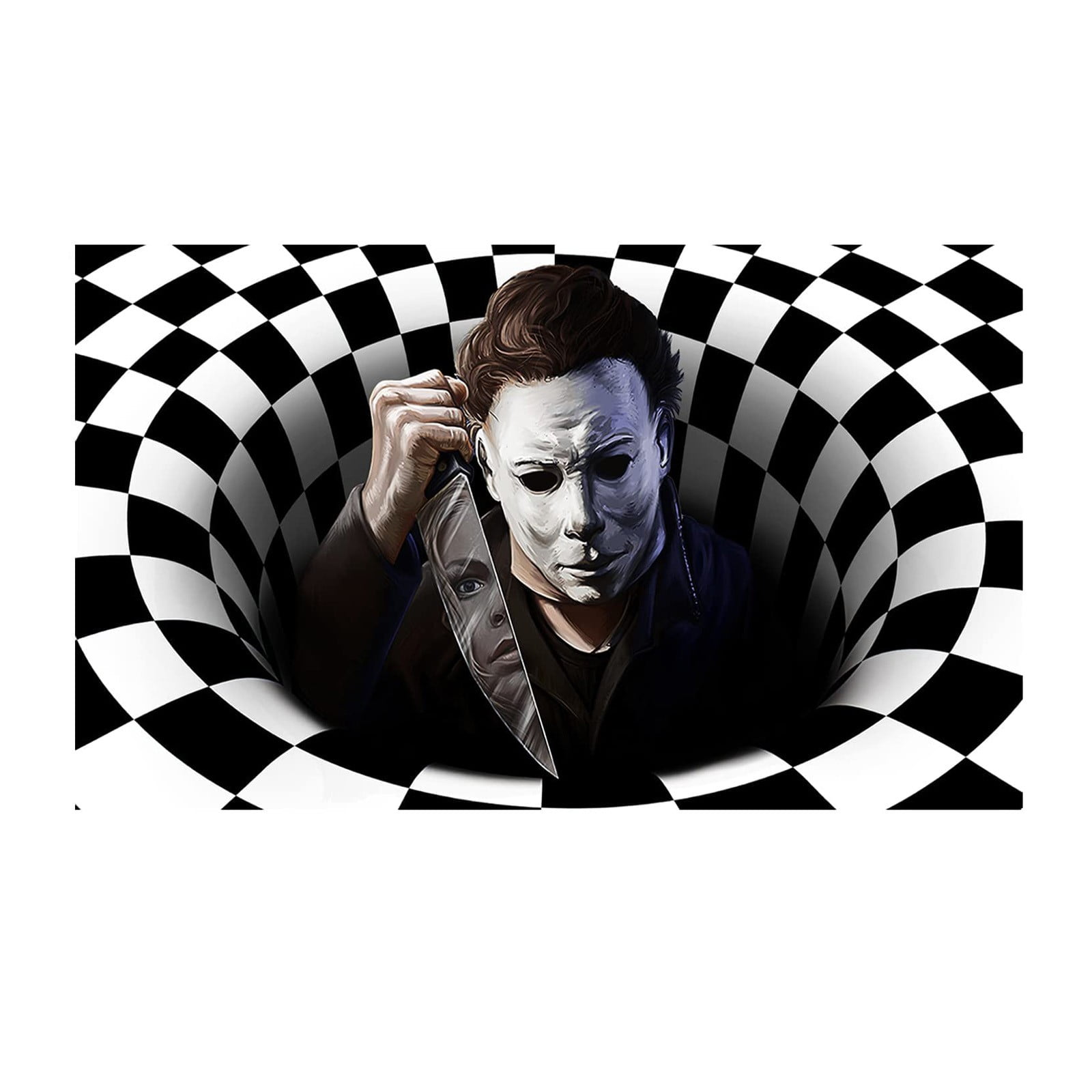 Halloween Door Mat Horror Movie Characters Halloween Doormat 3D Print