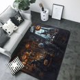 thumbnail image 1 of Halloween Door Mat, Halloween Skeleton Bar Scene Indoor Door Mat Bedroom Rug & Carpets Entryway Rug Front Door Welcome Mat, Halloween Rugs for Living Room Home Decor 85x58in, 1 of 5