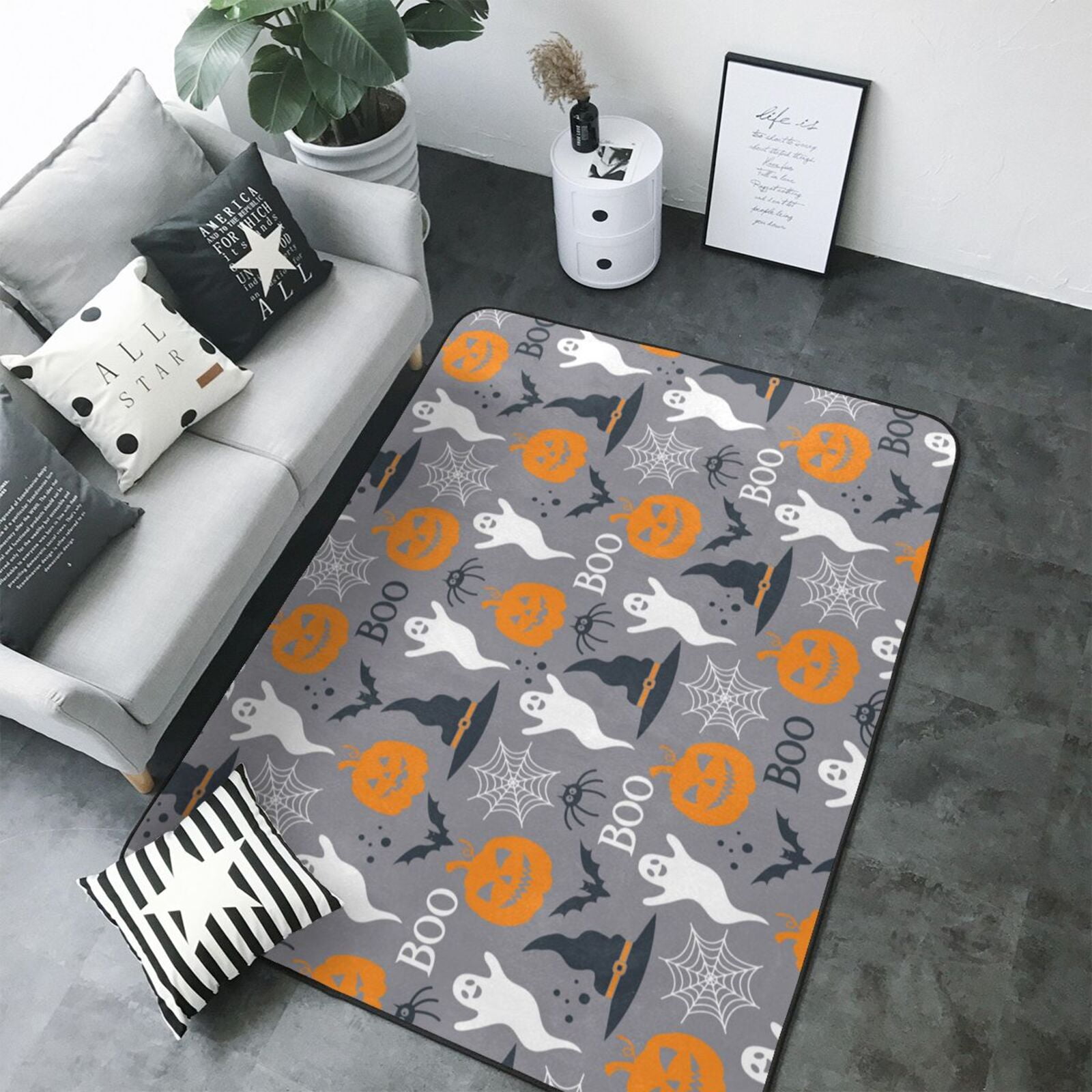 Halloween Door Mat, halloween pumpkin Indoor Door Mat Bedroom Rug ...