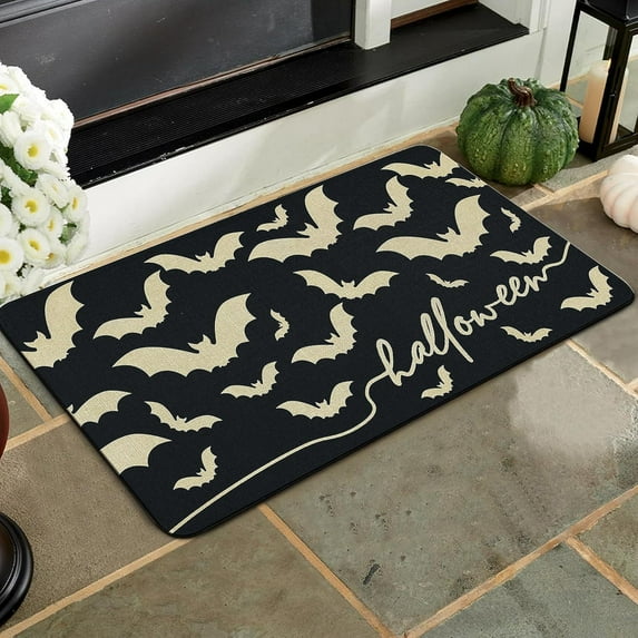 Halloween Door Mat welcome Outdoor Rug Bathroom Doormat Entrance Rugs Farmhouse Home Kitchen Decoration Floor Front Door Mats 20 x 32 Inch