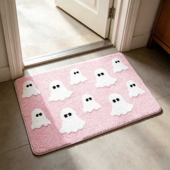 Halloween Door Mats Indoor Outdoor Gothic Welcome Front Doormat Nonslip Washable Halloween Decor for Front Porch Entryway