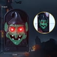 thumbnail image 1 of Halloween Doorbell, Glowing Pumpkin with Terrifying Skull and Witch, Motion Activated Scary Sounds, Eerie Light Effects, Chilling Tongue Movement, Battery Operated Door Decor for Party, Home, Porch, 1 of 6