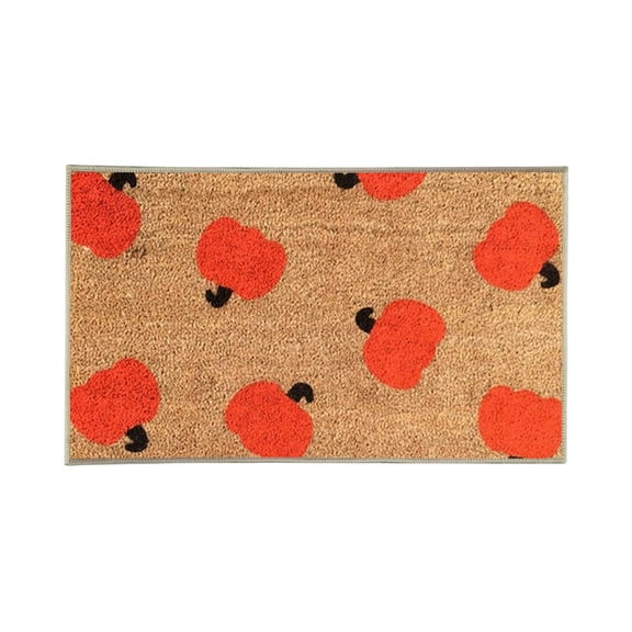 Halloween Doormat 16"x24" Coco Coir Doormat Welcome Mat Halloween Front Door Mat Indoor Outdoor Entrance Waterproof Non-Slip Easy Clean Patio Porch Entryway Mat