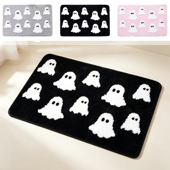 Halloween Doormat 23.6x15.7in Secure-Grip Soft Cozy Rug for Front Door Porch Indoor Outdoor Halloween Parties Thanksgiving Decor by OVFUIZ