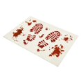 thumbnail image 1 of Halloween Doormat Bloody Boot Print Entry Rug Non Slip Indoor Outdoor 16"x24" 1 Pc, 1 of 4