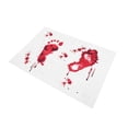 thumbnail image 1 of Halloween Doormat Bloody Footprint Entry Rug Non Slip Indoor Outdoor 16"x24" 1 Pc, 1 of 4