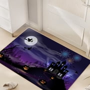 Halloween Doormat, Cute Fun Halloween Floor Mat, Non Slip Door Mat, Rugs for Indoor Outdoor Entrance Home Bathroom Living Room Decor, 16"x24"